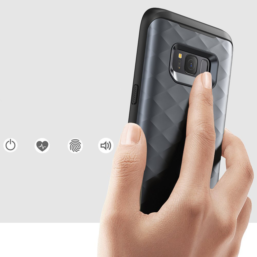 Etui pancerne Supcase Clayco Hera do Galaxy S8 Plus, czarne